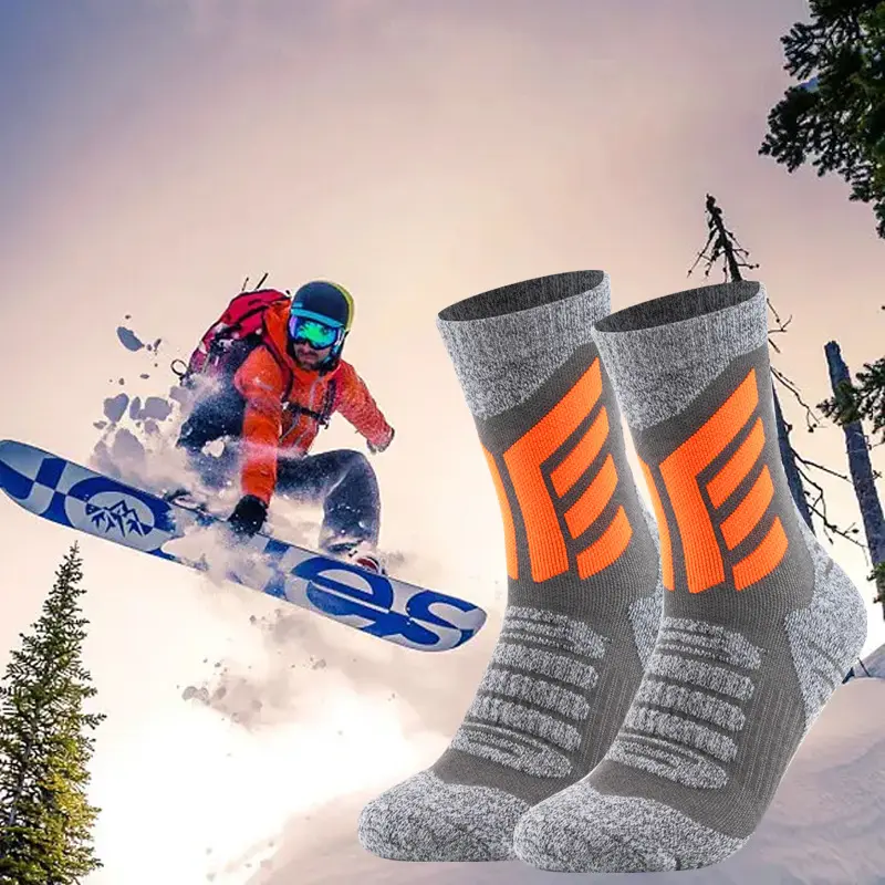 V&J Merino Wool Thick Sports Socks Custom Logo Sports Socks