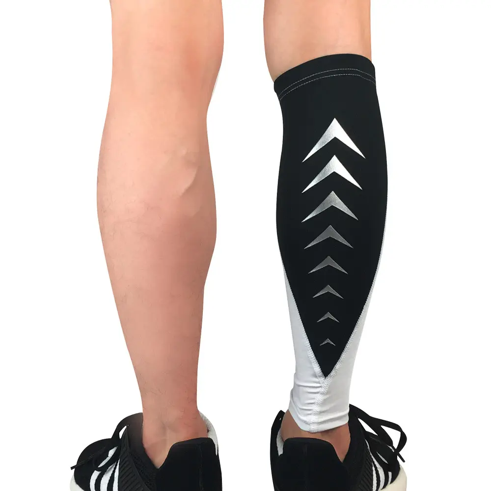 V&J custom sports calf compression sleeve protector sport leg sleeves