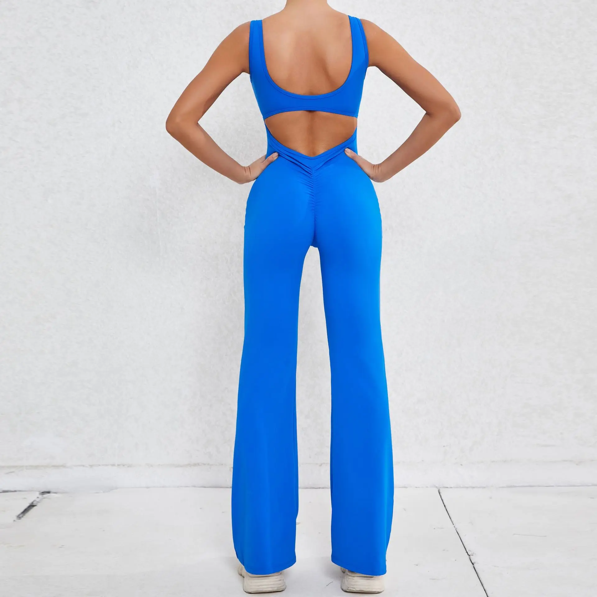 V&J Workout Seamless Jumpsuit One Piece Yoga Romper