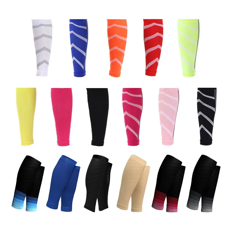 V&J custom sports calf compression sleeve protector sport leg sleeves