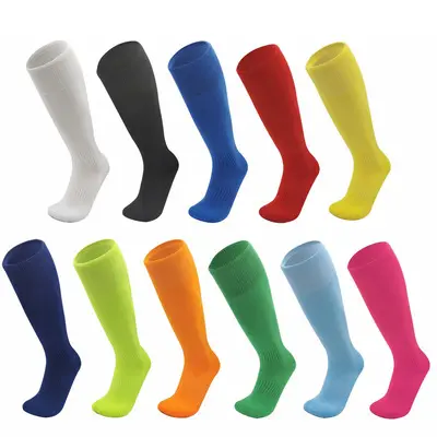 Custom Logo Design Gym Sport Socks Anti Slip Sock Non Slip Soccer Athletic Football Grip Socks (1)gg0