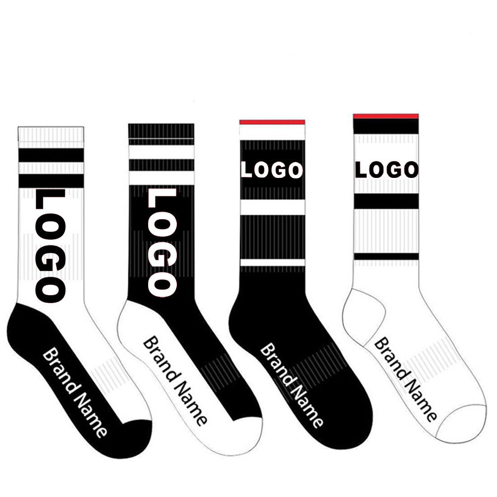 V&J running basketball crew sports socks cotton bamboo elite calcetines