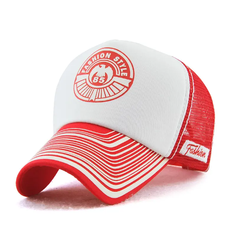 V&J 100% Cotton Mesh Back Adjustable ball Cap With Custom Embroidery Logo