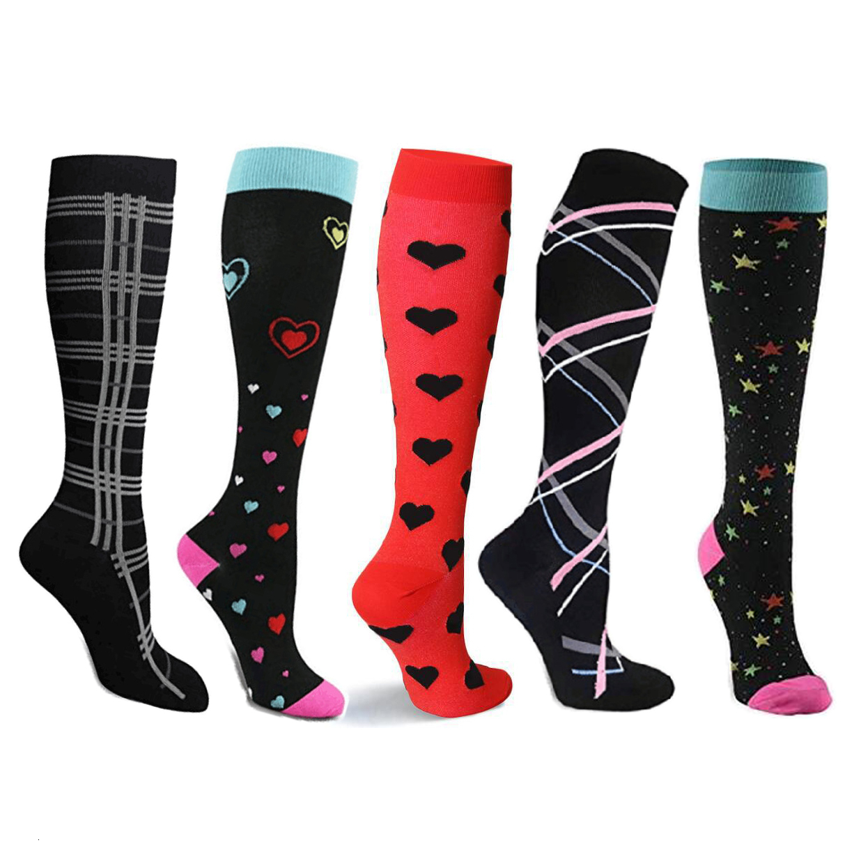 custom women and men knee high medical 2030 mmhg compression socks (1)0fz