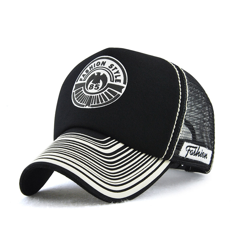 V&J 100% Cotton Mesh Back Adjustable ball Cap With Custom Embroidery Logos2w