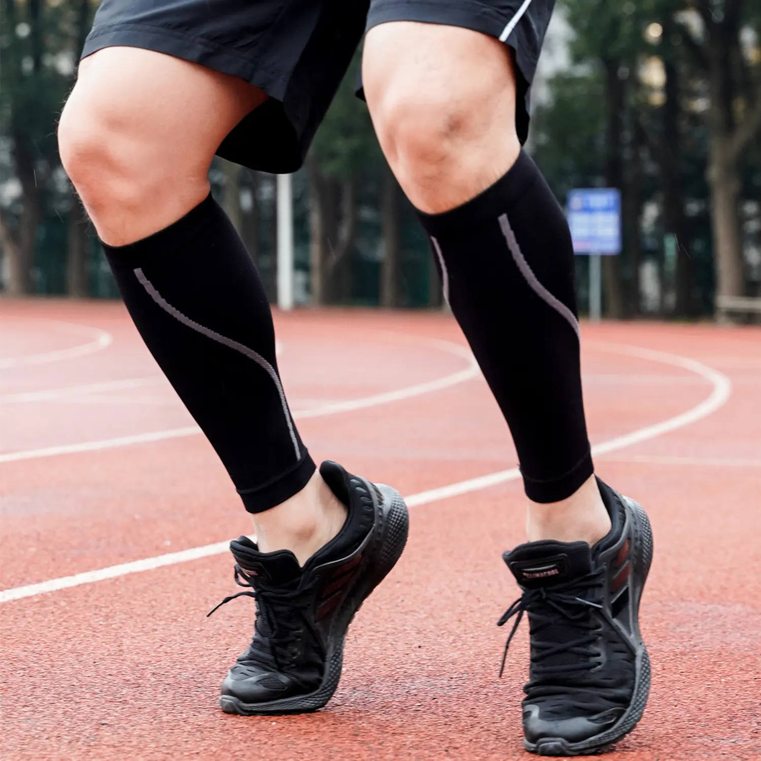 custom sports calf compression sleeve protector sport leg sleeves (5)uoe