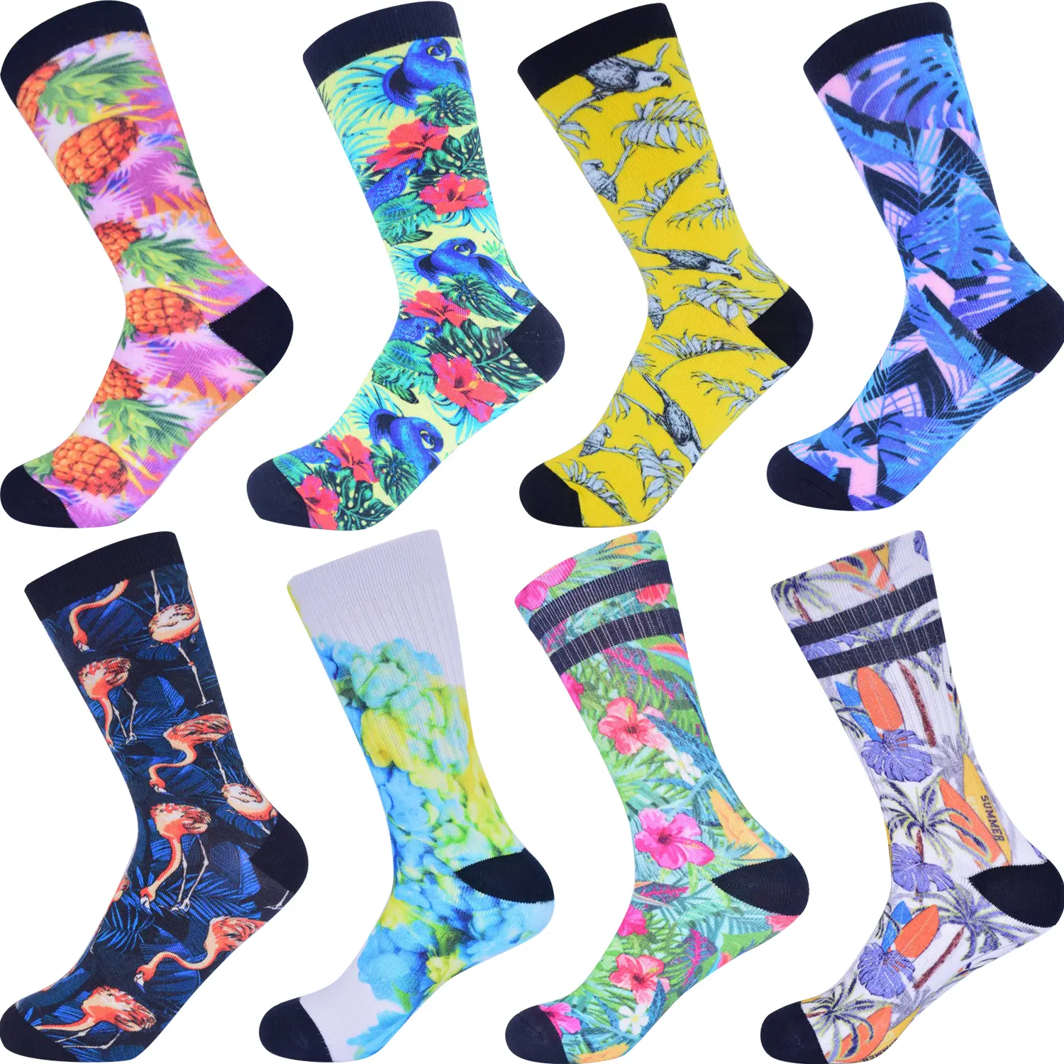 V&J 3d Printed Custom Logo Printing Sublimation Sports Sock