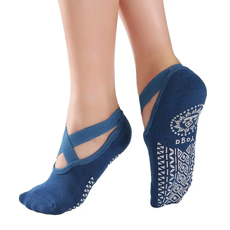 V&J Hot Sales Pilates Ballet Barre Non-Slip Grips Yoga Socks