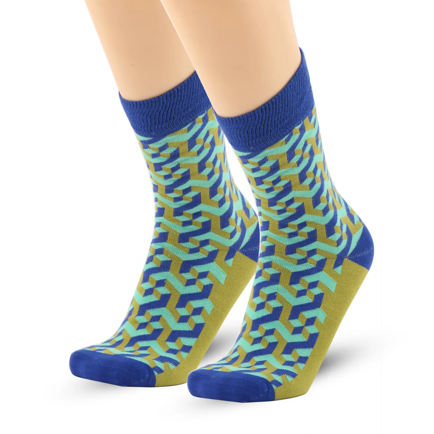 200n Make Your Own Custom Logo 100%Combed Cotton Quality Crew Dress Socks (4)smr
