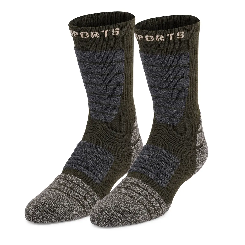 Hiking Outdoor Trail Running Trekking Moisture Wicking Cushion Crew Socks (1)bpf