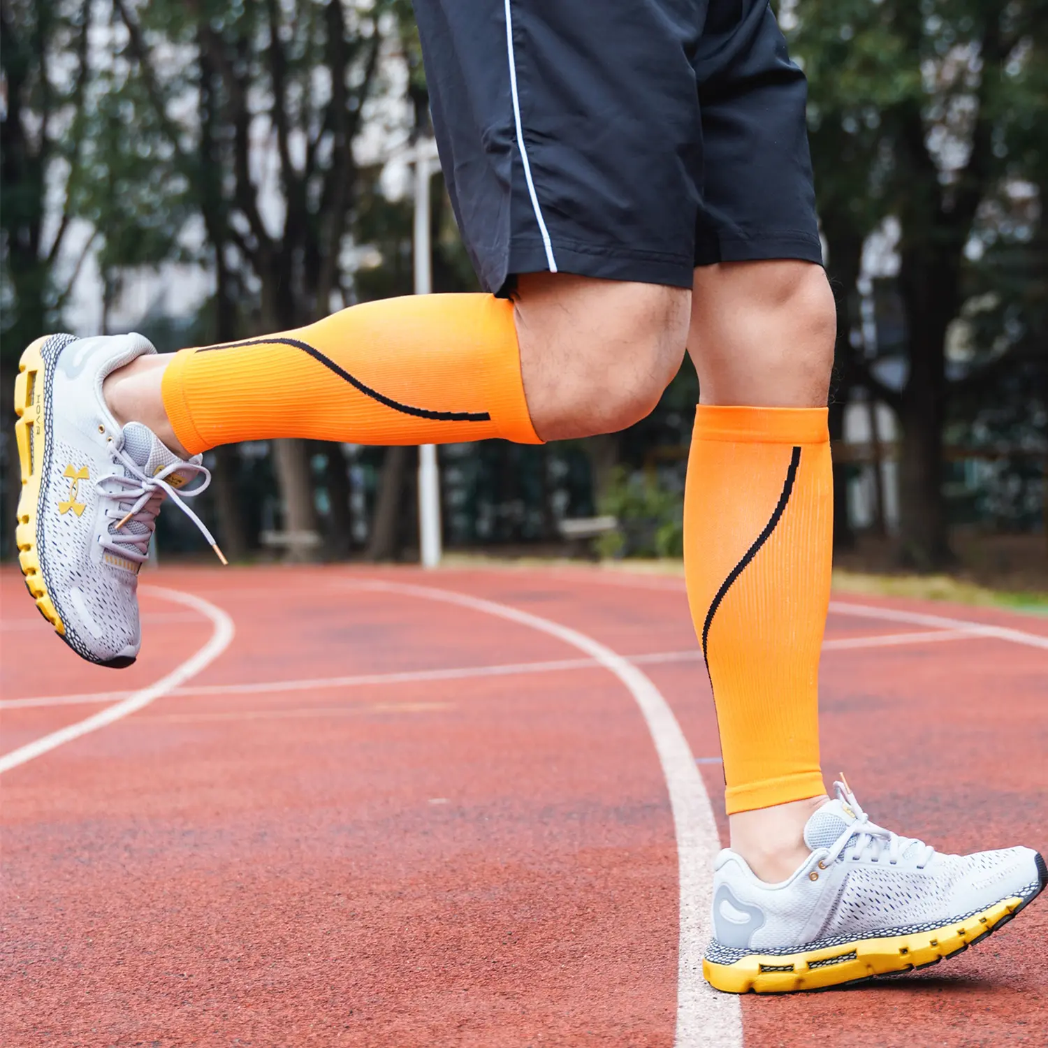 custom sports calf compression sleeve protector sport leg sleeves (4)h22