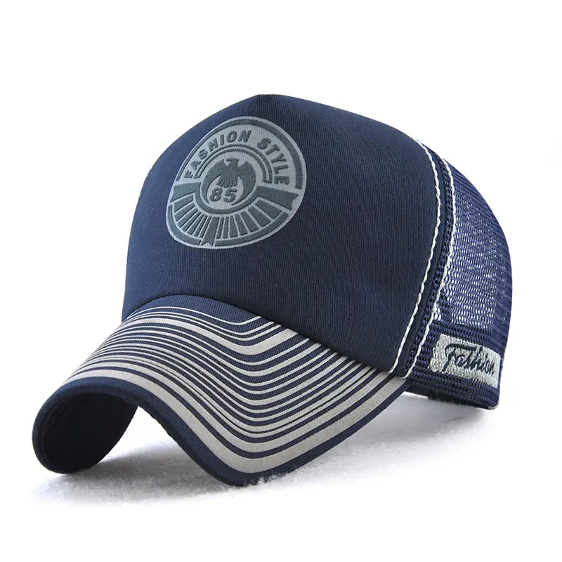 V&J 100% Cotton Mesh Back Adjustable ball Cap With Custom Embroidery Logo
