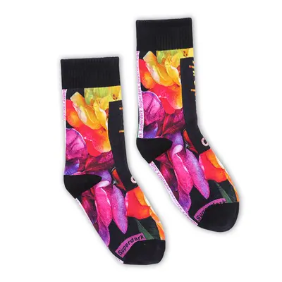 V&J High Quality Cotton Blend Colorful Sublimation Custom Print Socks