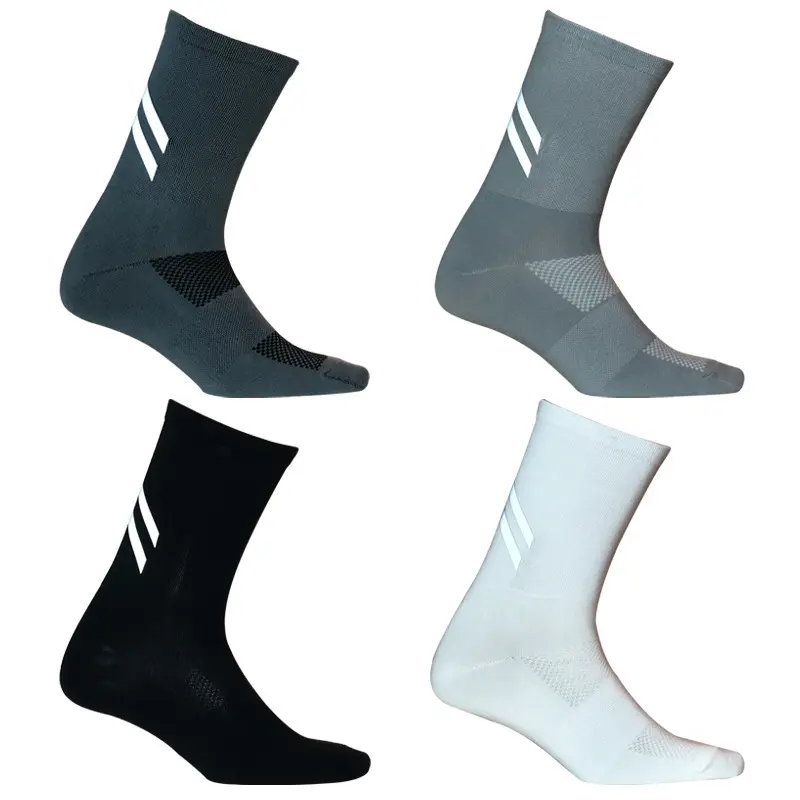V&J custom nylon athletic running sport cycling socks bamboo bike socks