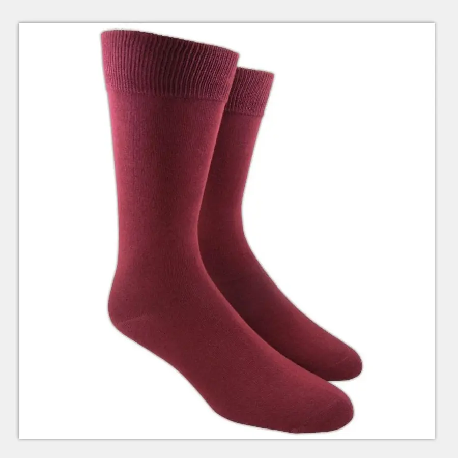 200n Make Your Own Custom Logo 100%Combed Cotton Quality Crew Dress Socks (1)en1