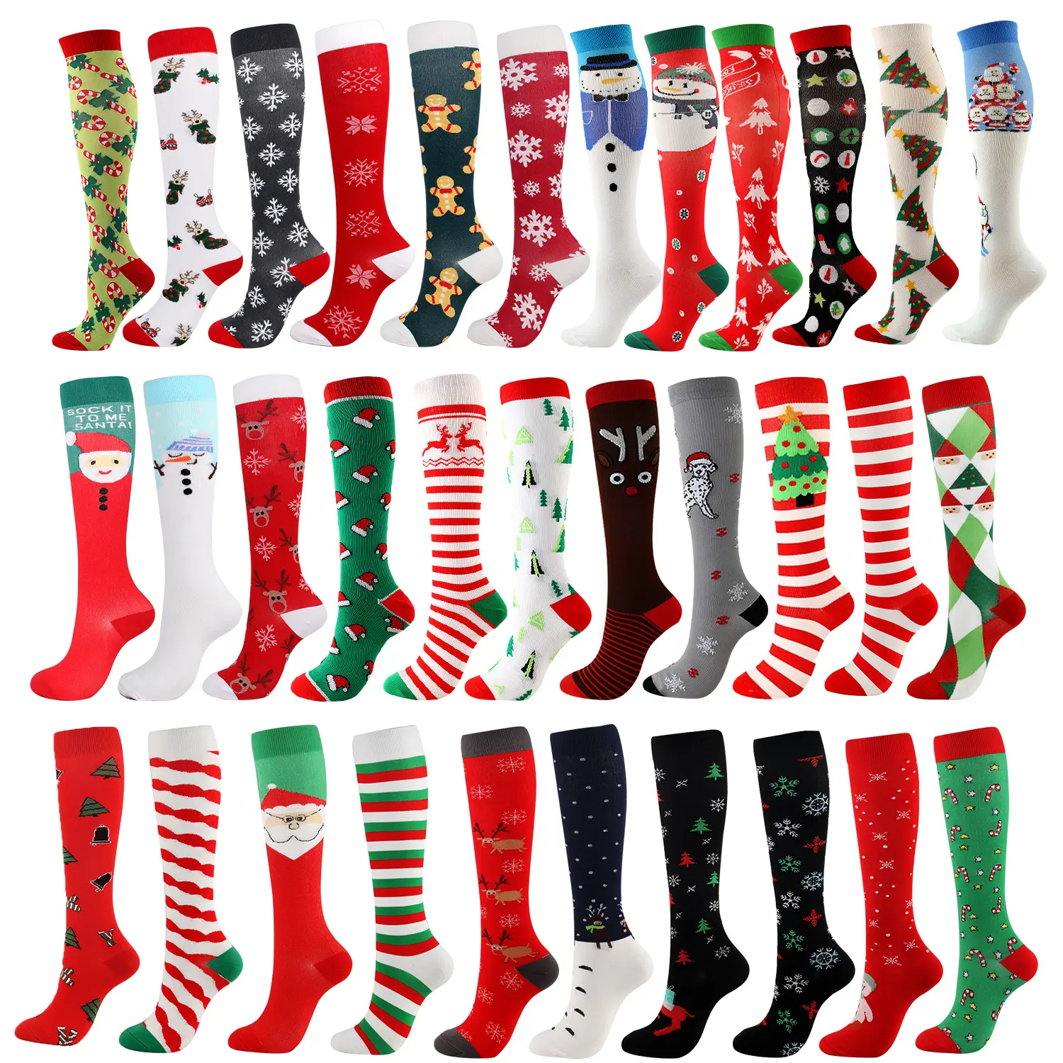 V&J custom knee high medical 2030 mmhg compression socks