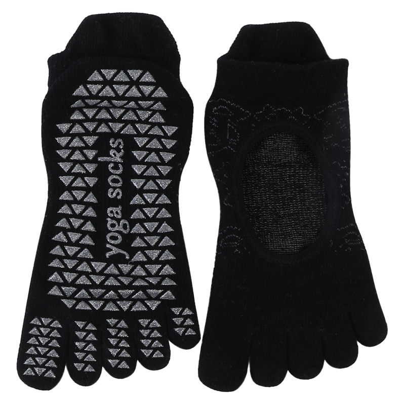 V&J Custom Anti Slip Women Cotton Non Slip Fitness Pilates Yoga Socks