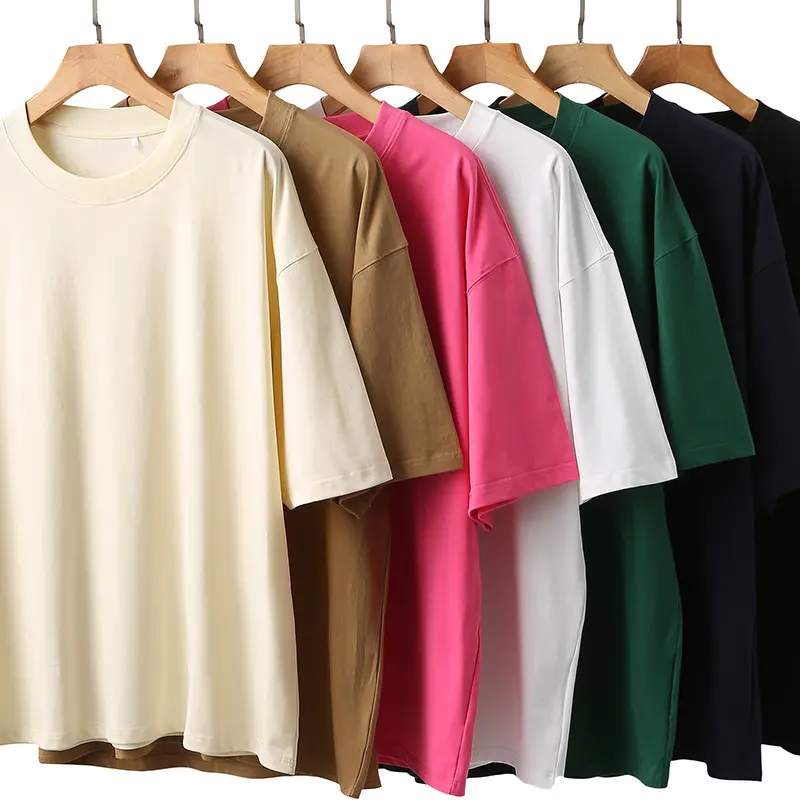 V&J 100%Cotton Graphic Oversized Custom Logo Printed Short Tshirt