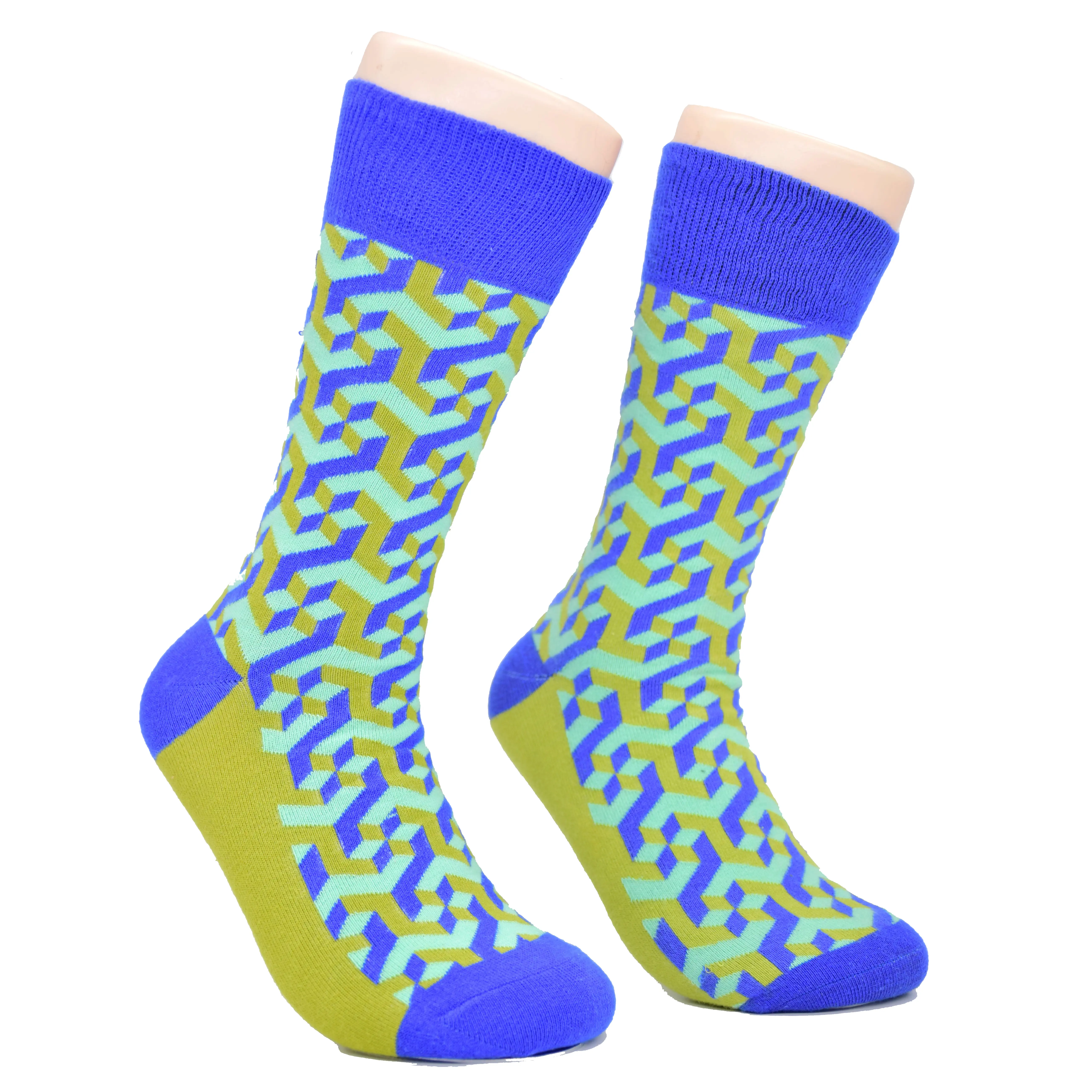 V&J 200n Make Your Own Custom Logo 100%Combed Cotton Crew Dress Socks