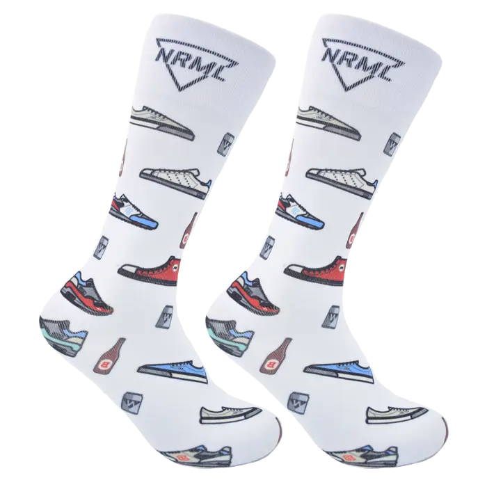 V&J 3d Printed Custom Logo Printing Sublimation Sports Sock