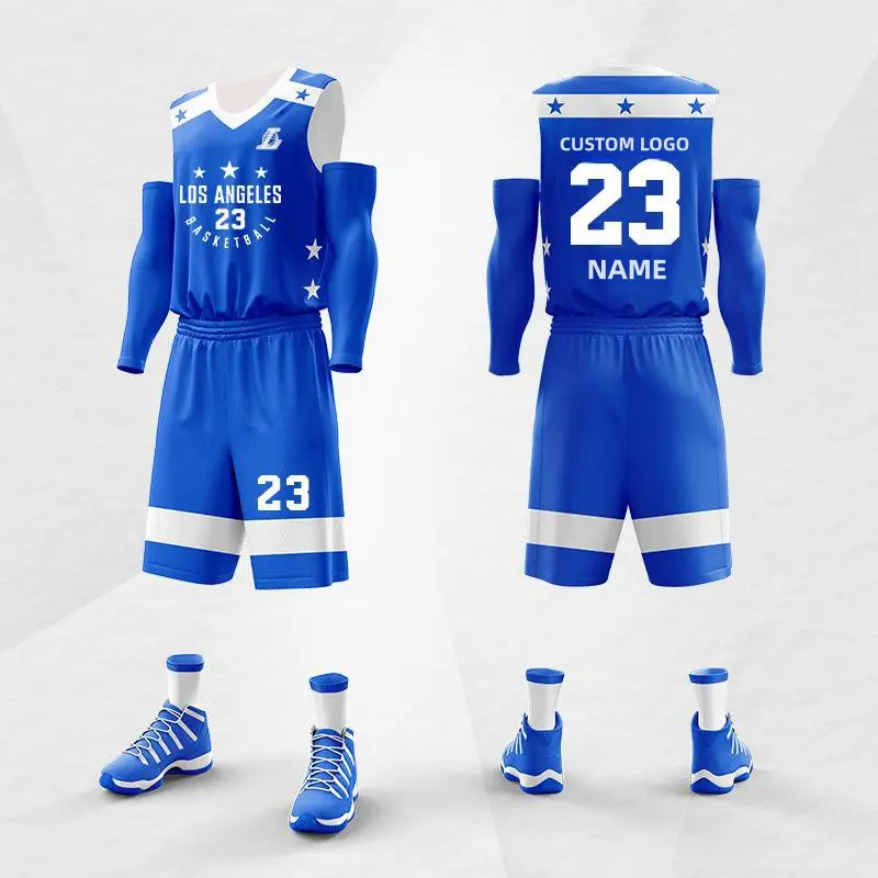 Custom Sleeveless Sublimated Basketball Jersey Sets New Design Youth Basketball Uniform Set