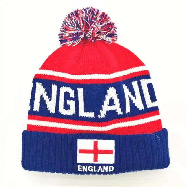 V&J Custom label 3D embroidered knit pom pom beanie wool furry fur winter hats (6)yo1