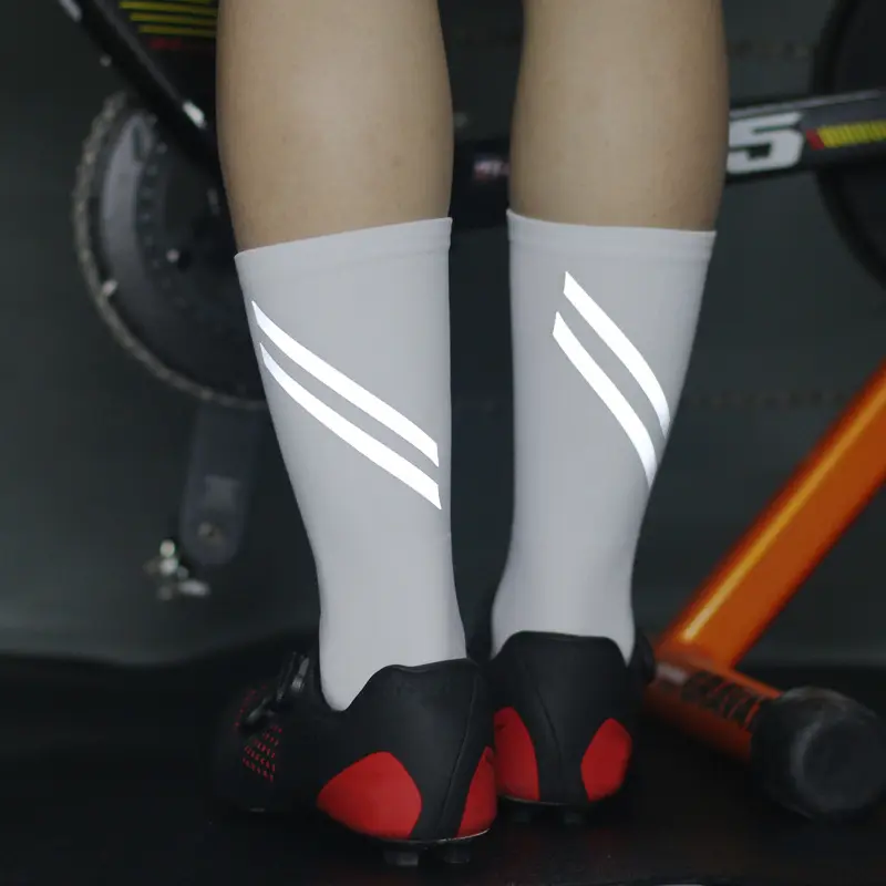 V&J custom nylon athletic running sport cycling socks bamboo bike socks