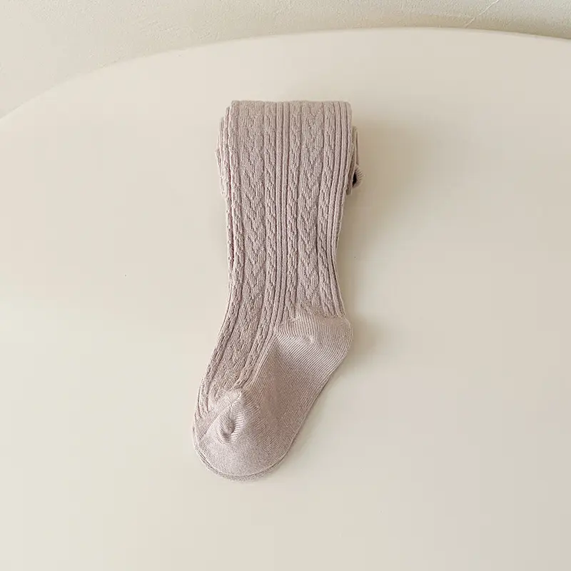 V&J Kids Girls Cotton Cable Solid Knit Tights Leggings Stocking Pants Pantyhose
