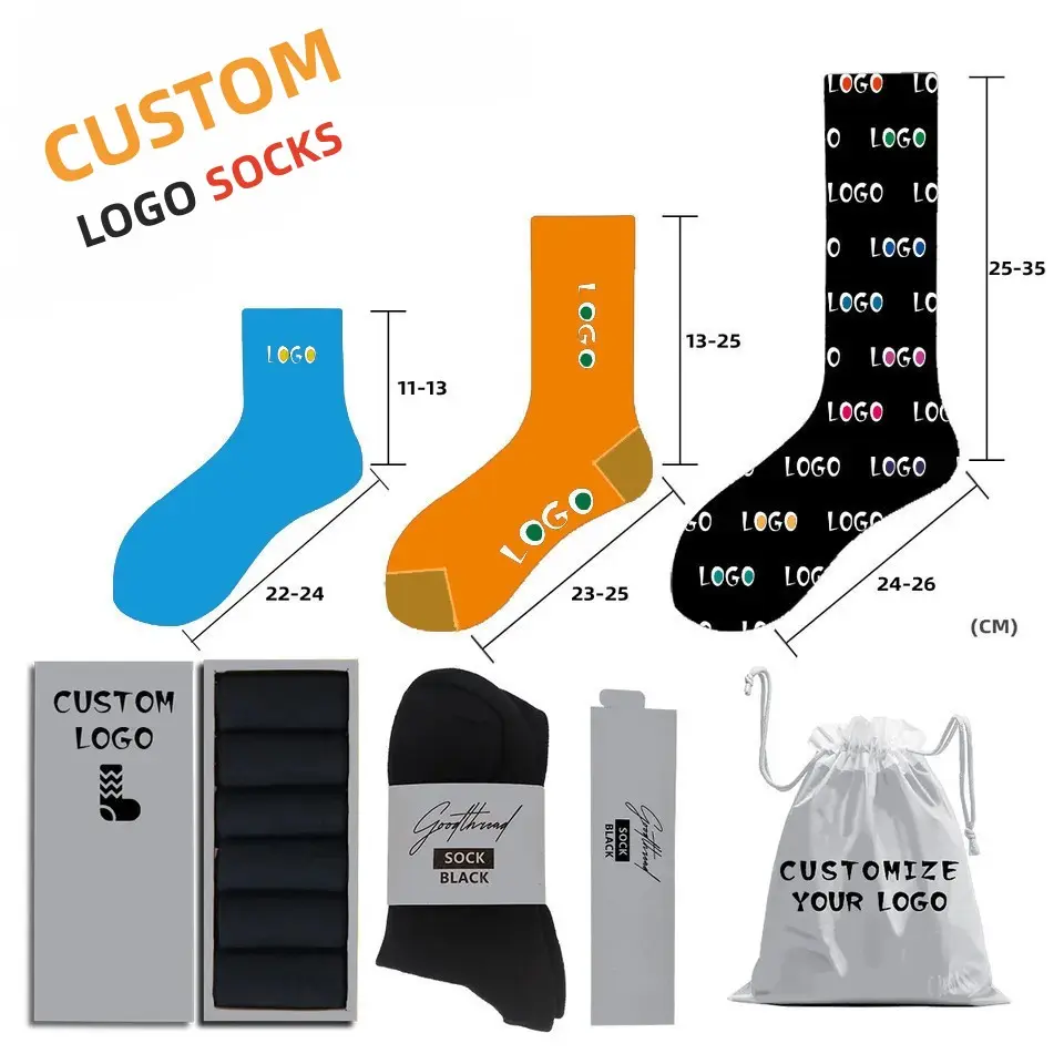 V&J Cushioned Athletes Socks Towel Bottom Thick Custom Men Sport Socks For Basketball