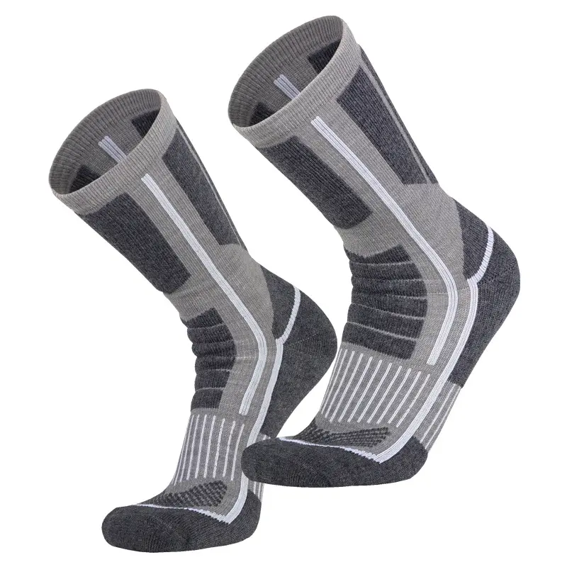 custom winter warm thick sport running ski merino wool hiking socks (2)6gd