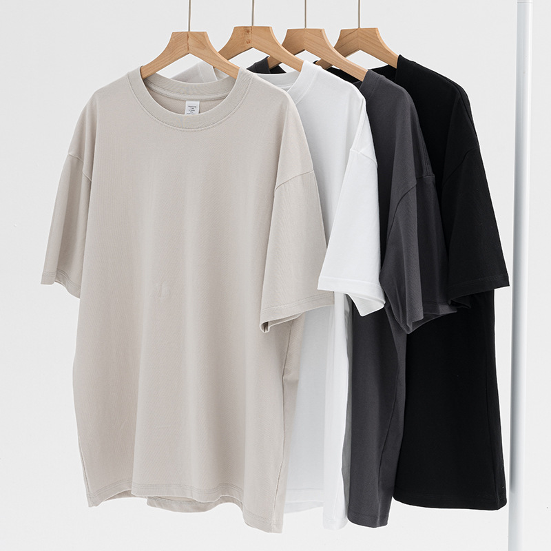 V&J 100%Cotton Graphic Oversized Custom Logo Printed Short Tshirt